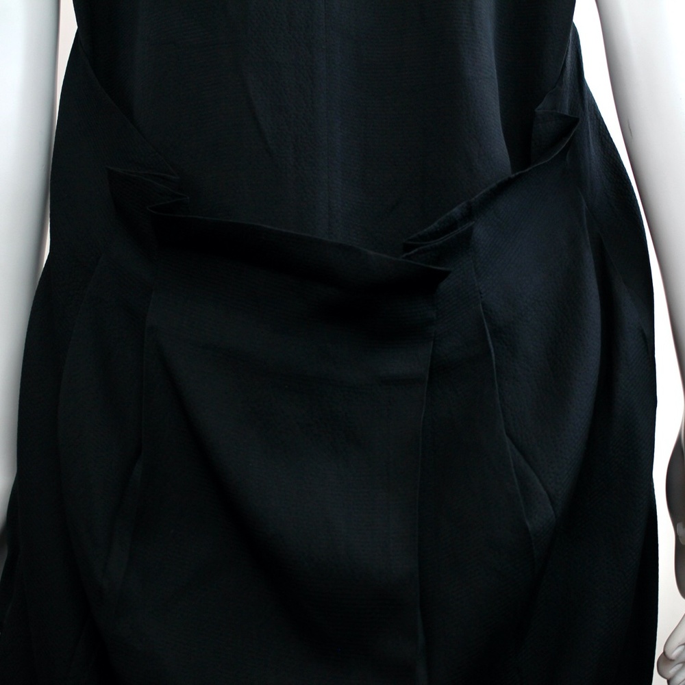 Philip Lim Silk Statement Collar Shift Dress LBD - Picture 5 of 8